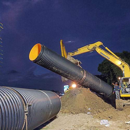 HDPE Drainage Pipes Long Lifespan Minimal Maintenance