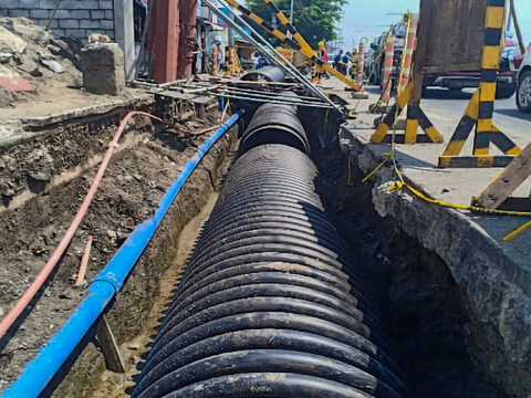 DPWH Project (Pilot) Las Piñas Drainage Canal Zapote Road, Las Piñas City